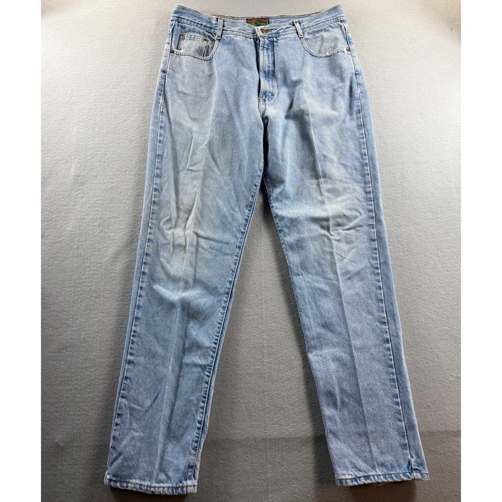 Structure Jeanswear Men 38R Light Straight Denim USA Vintage 90s 36x32 Cotton